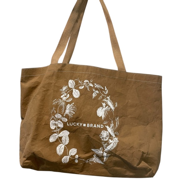 Lucky Brand Wood Pulp Reusable Compostable Biodegradable Shopping Bag Tote - Picture 1 of 6